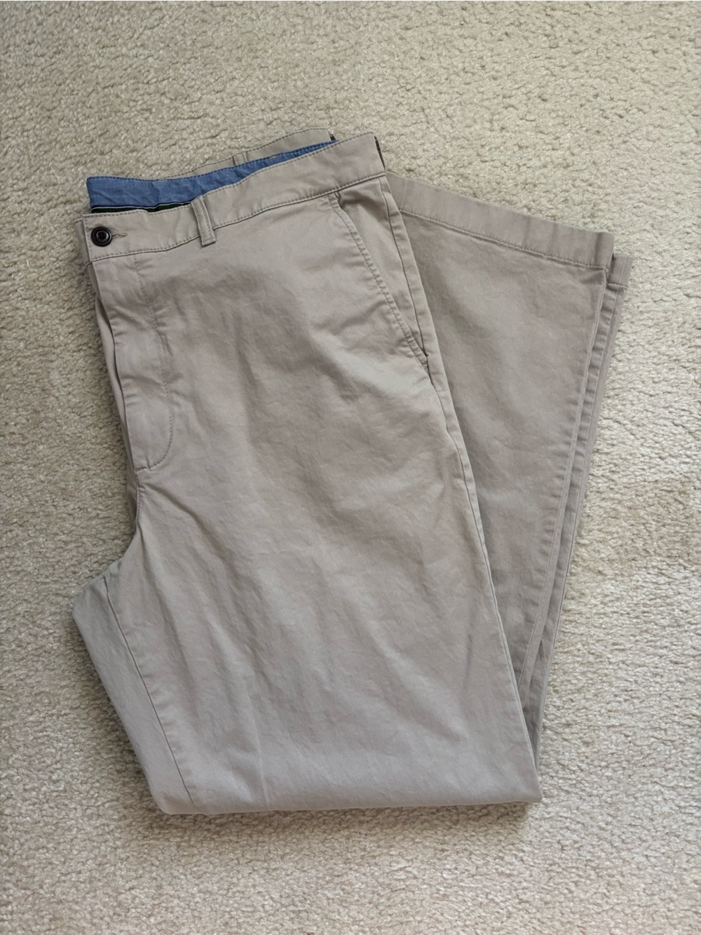 LL Bean Natural Fit Tan Khaki Pants